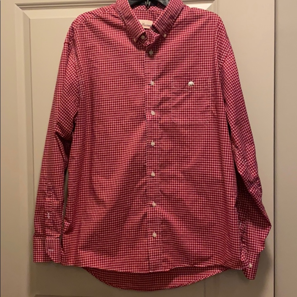 Cotton Brothers Red checked button up